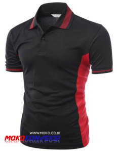 Jual Polo Shirt Online Model Kaos Kerah Keren Warna Hitam Merah