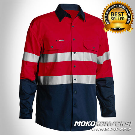 Seragam Wearpack Safety Warna Merah Dongker - Harga Pakaian Safety Terbaik Warna Merah Dongker - Baju Safety Wearpack Warna Merah Dongker
