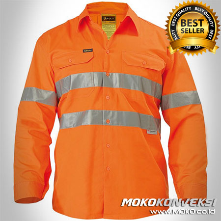 Baju Wearpack Warna Orange - Toko Pakaian Wearpack Pabrik Warna Orange - Pakaian Safety Warna Orange